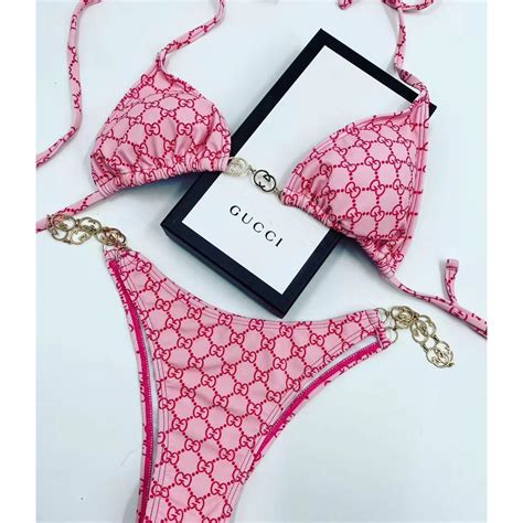 gucci bathing suit top|Gucci bathing suit 2 piece.